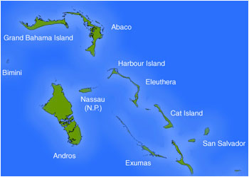 Map of the Bahamas